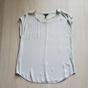 Eileen Fisher Cream Silk Blouse